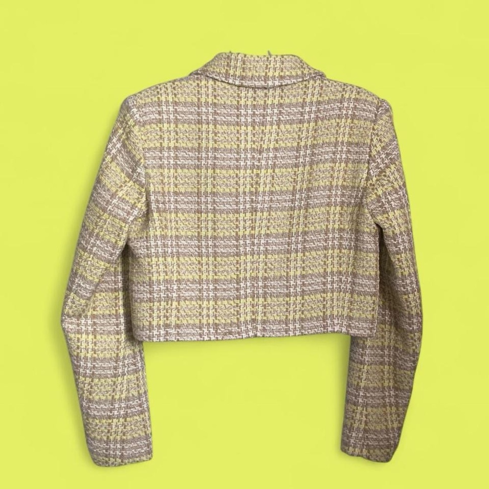 Zara Tweed Cropped Blazer - Picture 2 of 2